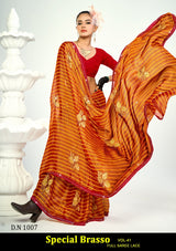 Kayaan Special Brasso Vol-41 Full Saree Lace Printed Brasso Saree – M.R. Saree Emporium