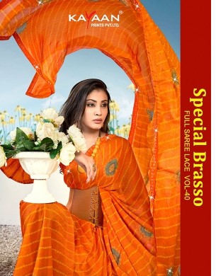 Kayaan Special Brasso Vol-40 Full Saree Lace Brasso Saree – M.R. Saree Emporium
