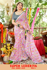 Kayaan Super Lehariya Vol-4 Chiffon Fancy Lehariya | M.R. Saree Emporium