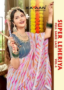 Kayaan Super Lehariya Vol-4 Chiffon Fancy Lehariya | M.R. Saree Emporium