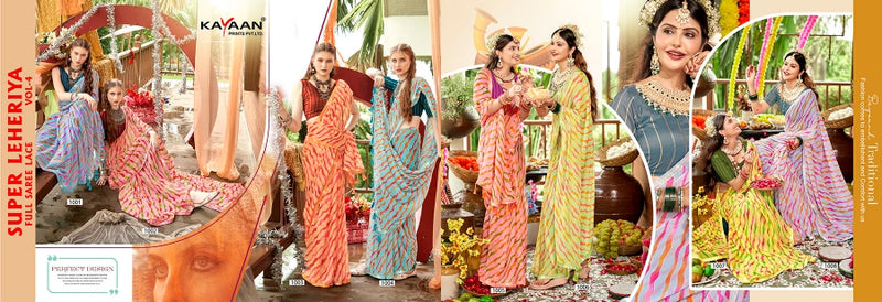 Kayaan Super Lehariya Vol-4 Chiffon Fancy Lehariya | M.R. Saree Emporium