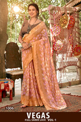 Kayaan Vegas Vol-01 Full Saree Lace Printed Shimmer Georgette Saree (8 Pcs Set) – M.R. Saree Emporium