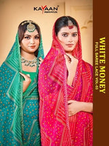 Kayaan White Money Vol-53 Chiffon Saree – 8 PCS Set – M.R. Saree Emporium