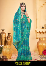 Kayaan White Money Vol-53 Chiffon Saree – 8 PCS Set – M.R. Saree Emporium