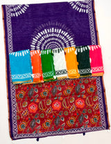 Kazari Series Lisha Soft Cotton Linen Saree with Zari Border & Fancy Tassels - M.R. Saree Emporium
