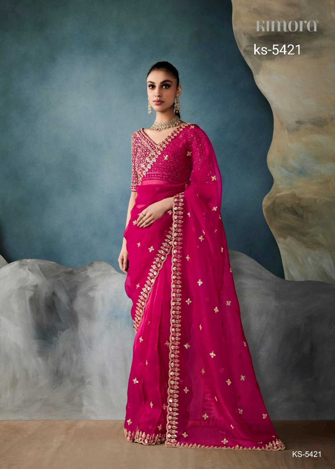Iconic Hits Pure Fancy Saree - Hand Work Border & Designer Embroidery Blouse
