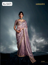 Iconic Hits Pure Fancy Saree - Hand Work Border & Designer Embroidery Blouse