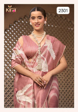 Pure Tussar Silk Designer Saree with Designer Pallu & Blouse