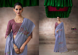 Kira Kora Silk Saree Set 6 Pcs Designer Collection