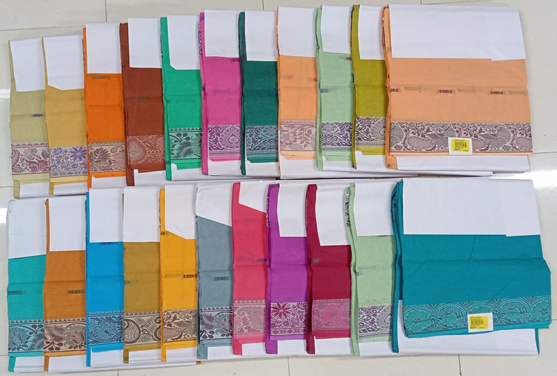 K.K. Butta Cotton Saree – 22 Pcs Set- M.R. Saree Emporium