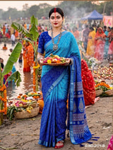 Koshi Vol-13 Chhath Special Printed Saree -4 Pcs Set