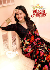 KrishnaLeela Black Magic Fancy Saree – 8 Pcs Set – M.R. Saree Emporium