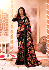 KrishnaLeela Black Magic Fancy Saree – 8 Pcs Set – M.R. Saree Emporium