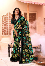 KrishnaLeela Black Magic Fancy Saree – 8 Pcs Set – M.R. Saree Emporium