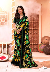 KrishnaLeela Black Magic Fancy Saree – 8 Pcs Set – M.R. Saree Emporium