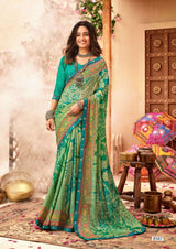 Krishnaleela Jashnaa Fancy Print Saree – Set of 8 Pcs -M.R. Saree Emporium