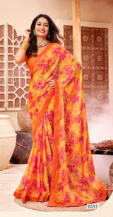 Krishnaleela Noorani Fancy Print Saree – Set of 8 Pcs -M.R. Saree Emporium