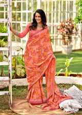 Krishnaleela Ghungroo-2 Brasso Printed Saree – 8 Pcs Set -M.R. Saree Emporium