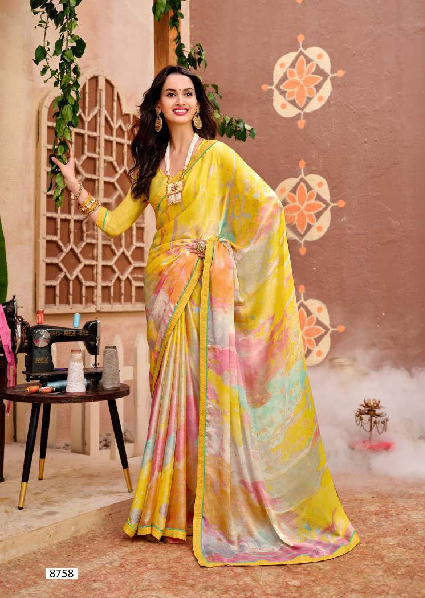 Krishnaleela Jessica Fancy Saree – Stylish Printed Collection-M.R. Saree Emporium