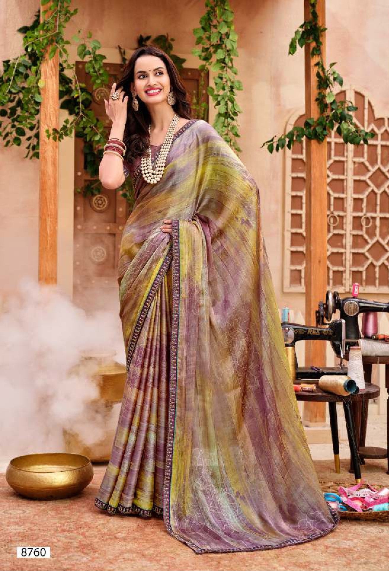 Krishnaleela Jessica Fancy Saree – Stylish Printed Collection-M.R. Saree Emporium