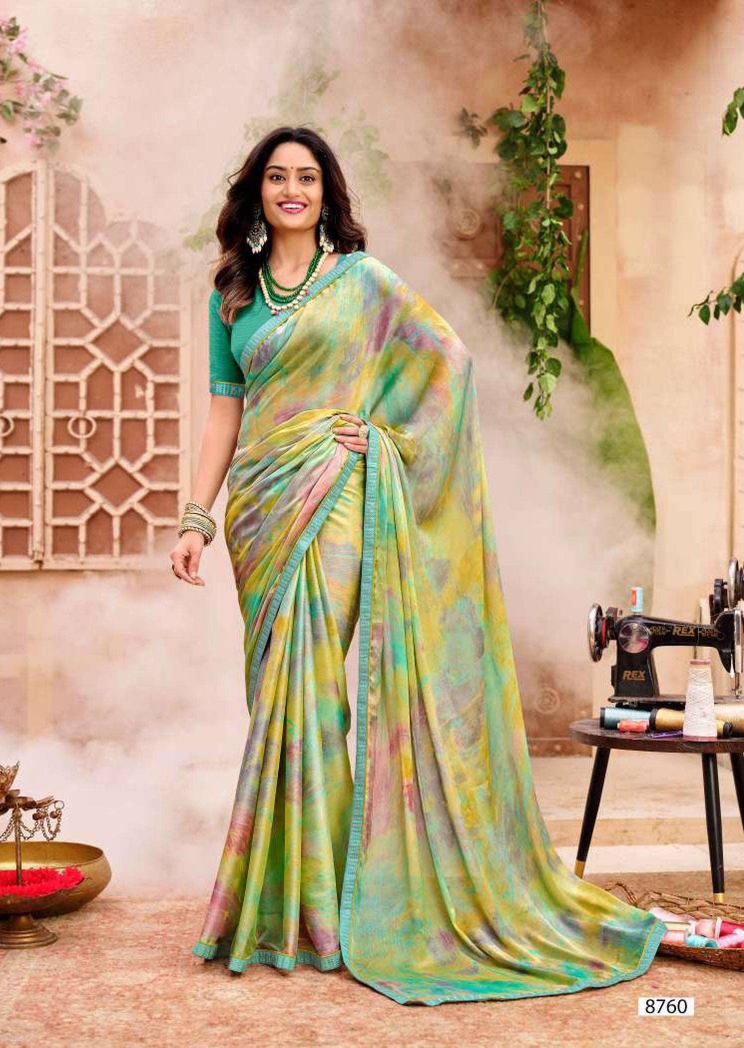 Krishnaleela Jessica Fancy Saree – Stylish Printed Collection-M.R. Saree Emporium