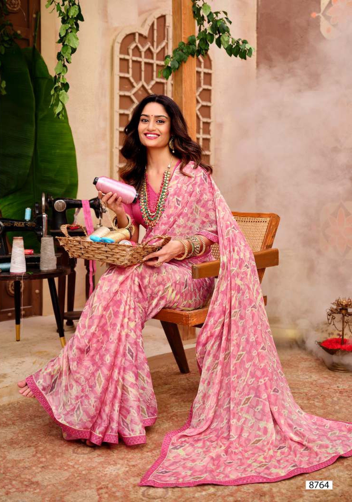 Krishnaleela Jessica Fancy Saree – Stylish Printed Collection-M.R. Saree Emporium