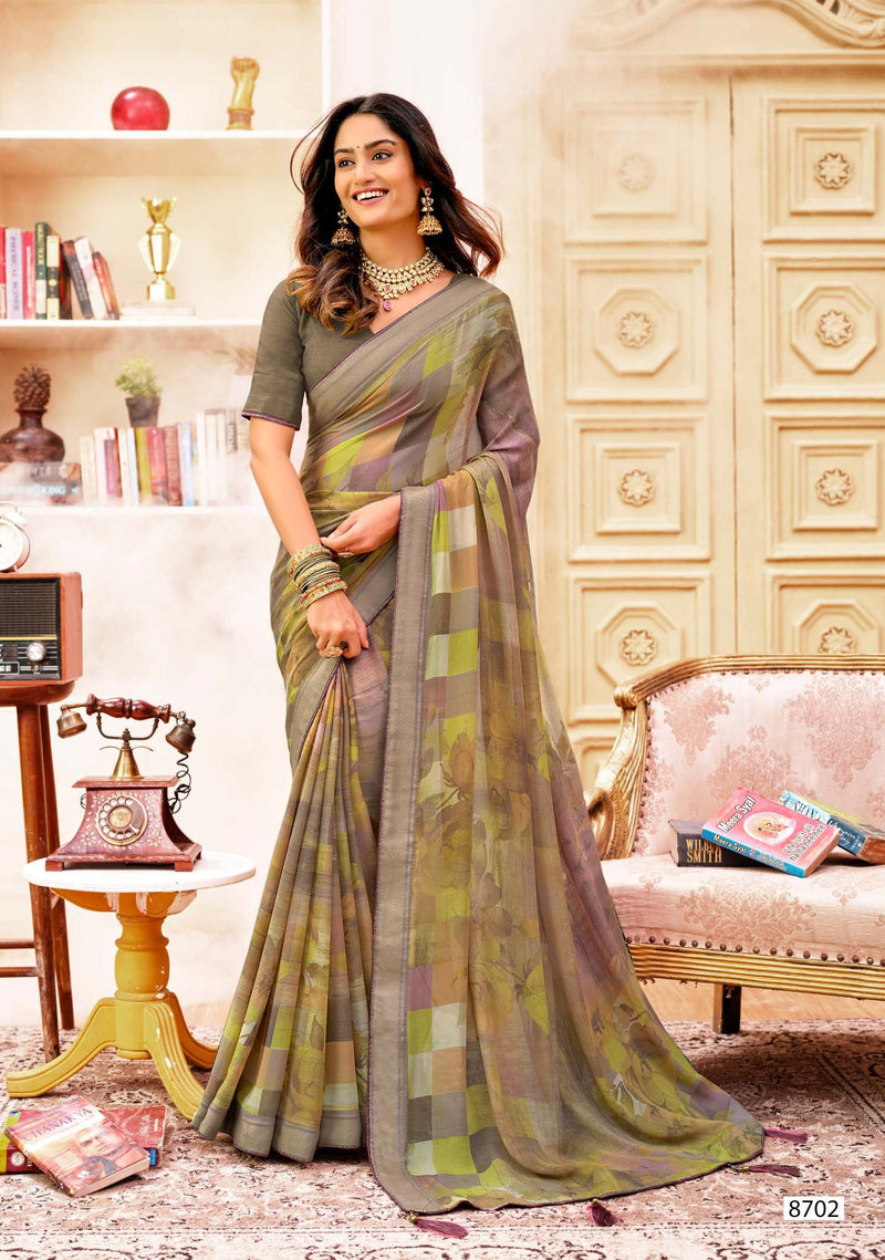 Krishnaleela Juliena Fancy Saree Designer Printed Collection by M.R. Saree Emporium