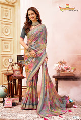 Krishnaleela Juliena Fancy Saree Designer Printed Collection by M.R. Saree Emporium