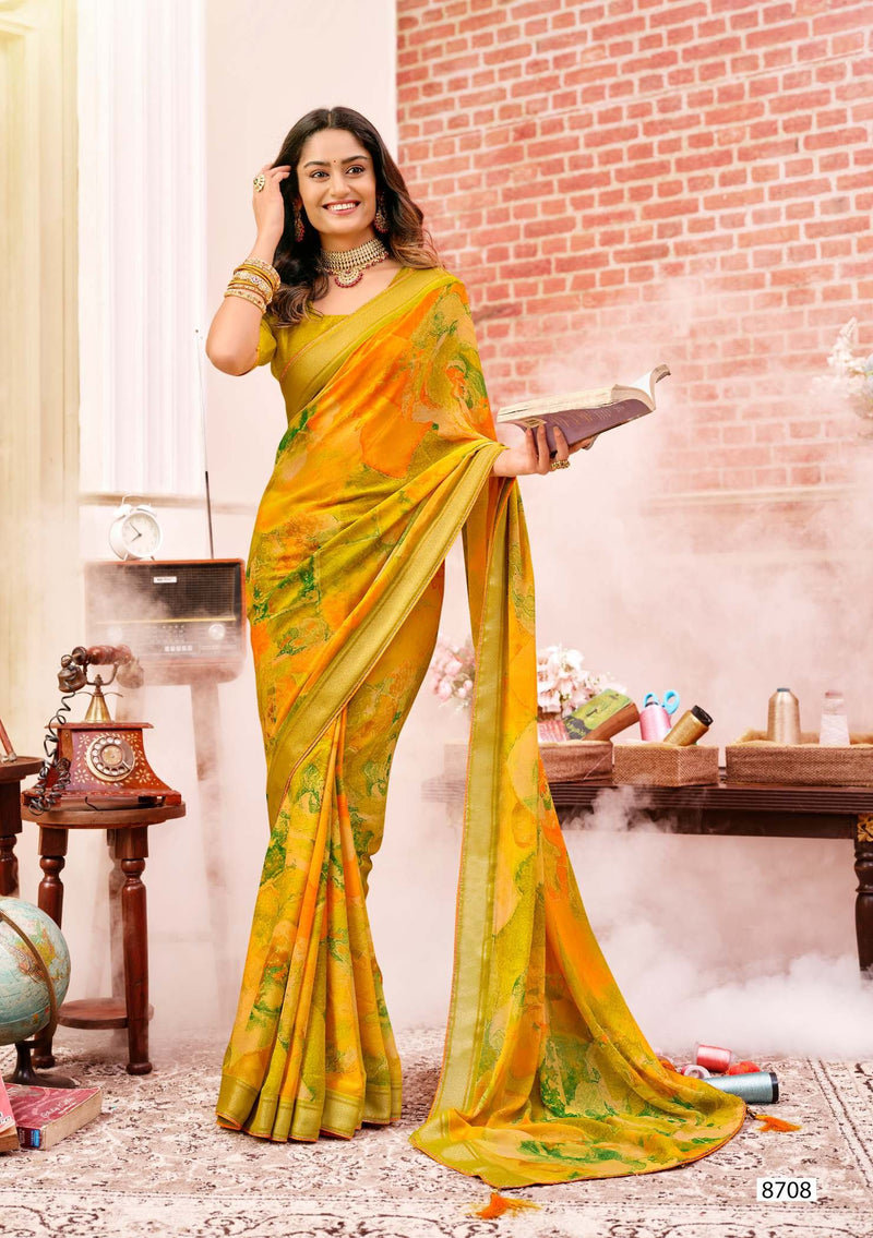 Krishnaleela Juliena Fancy Saree Designer Printed Collection by M.R. Saree Emporium