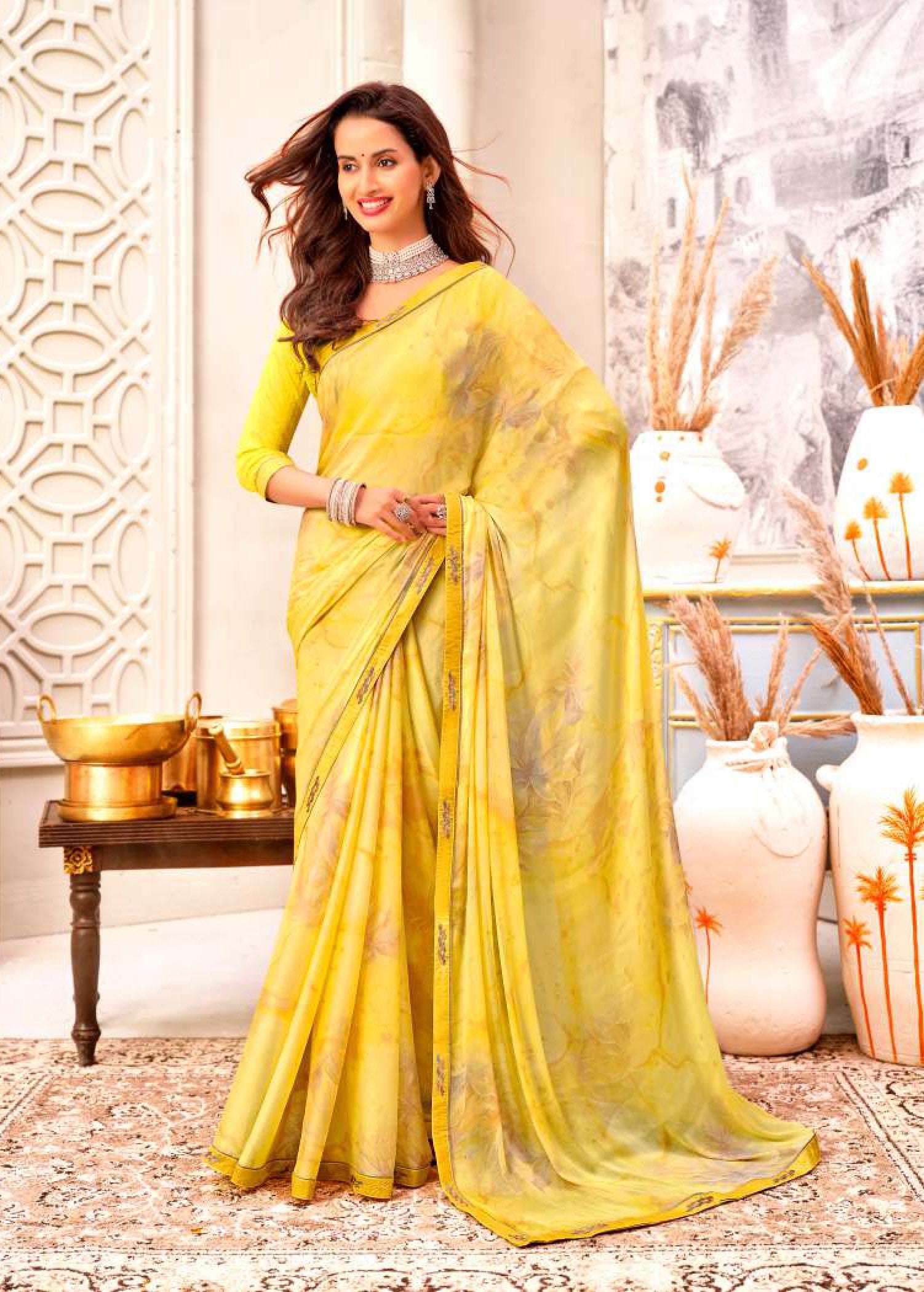 Krishnaleela Khiara Fancy Saree – Stylish Printed Collection-M.R. Saree Emporium