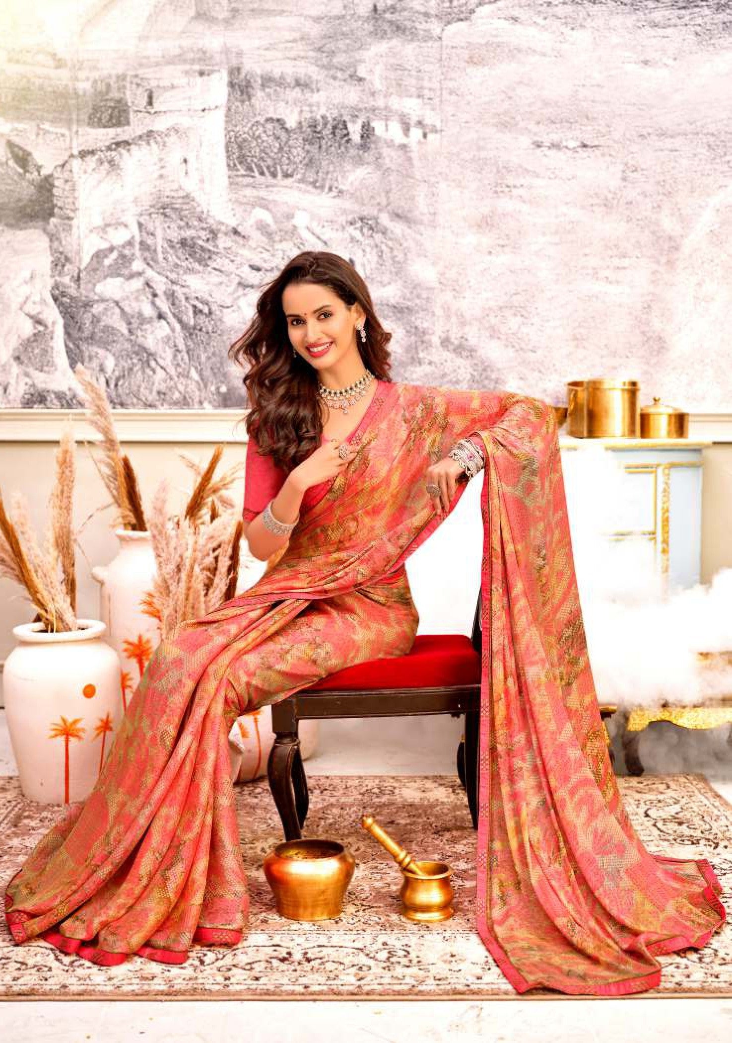 Krishnaleela Khiara Fancy Saree – Stylish Printed Collection-M.R. Saree Emporium