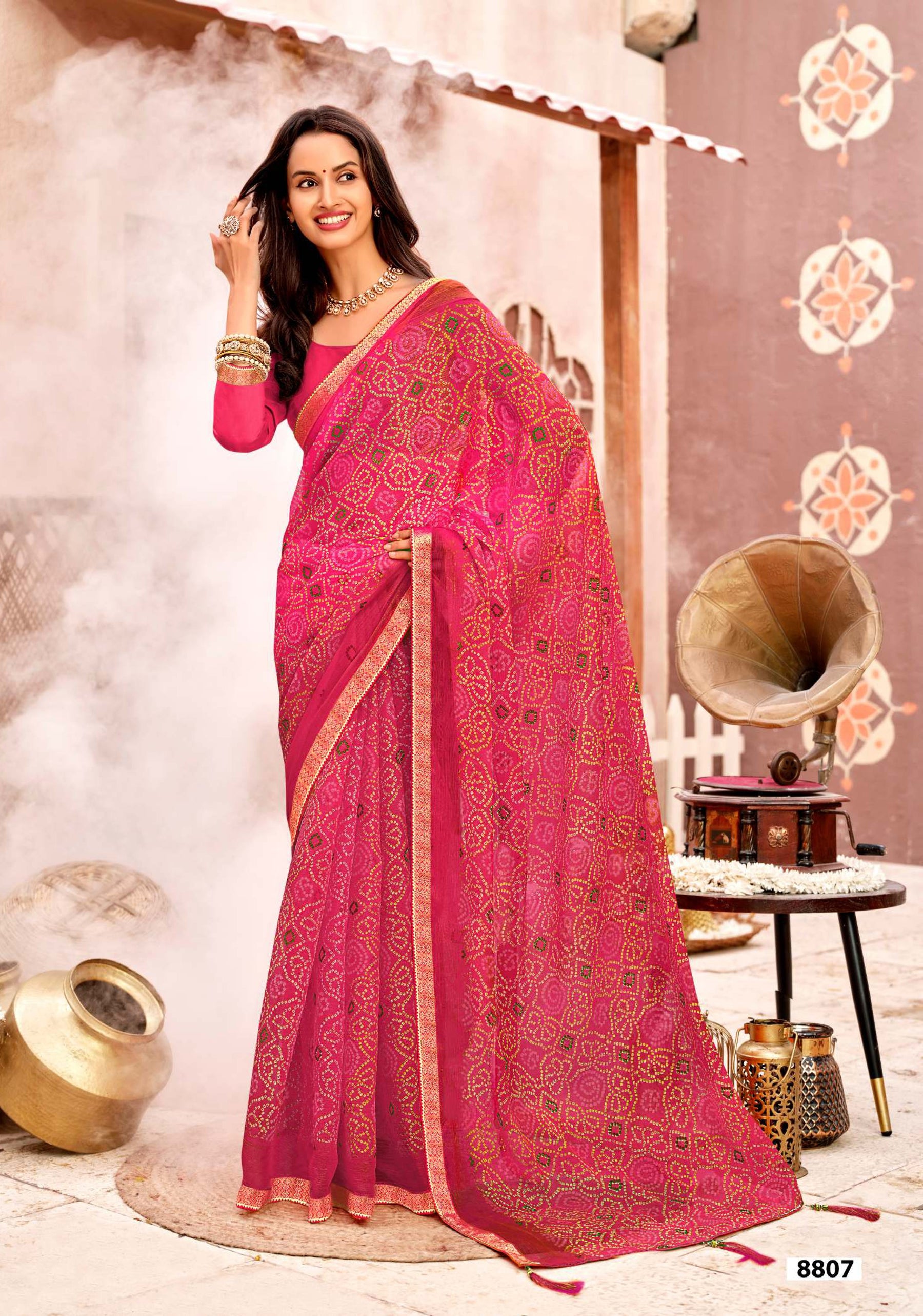 Krishnaleela Odhani Fancy Saree Premium Festive Look – M.R. Saree Emporium