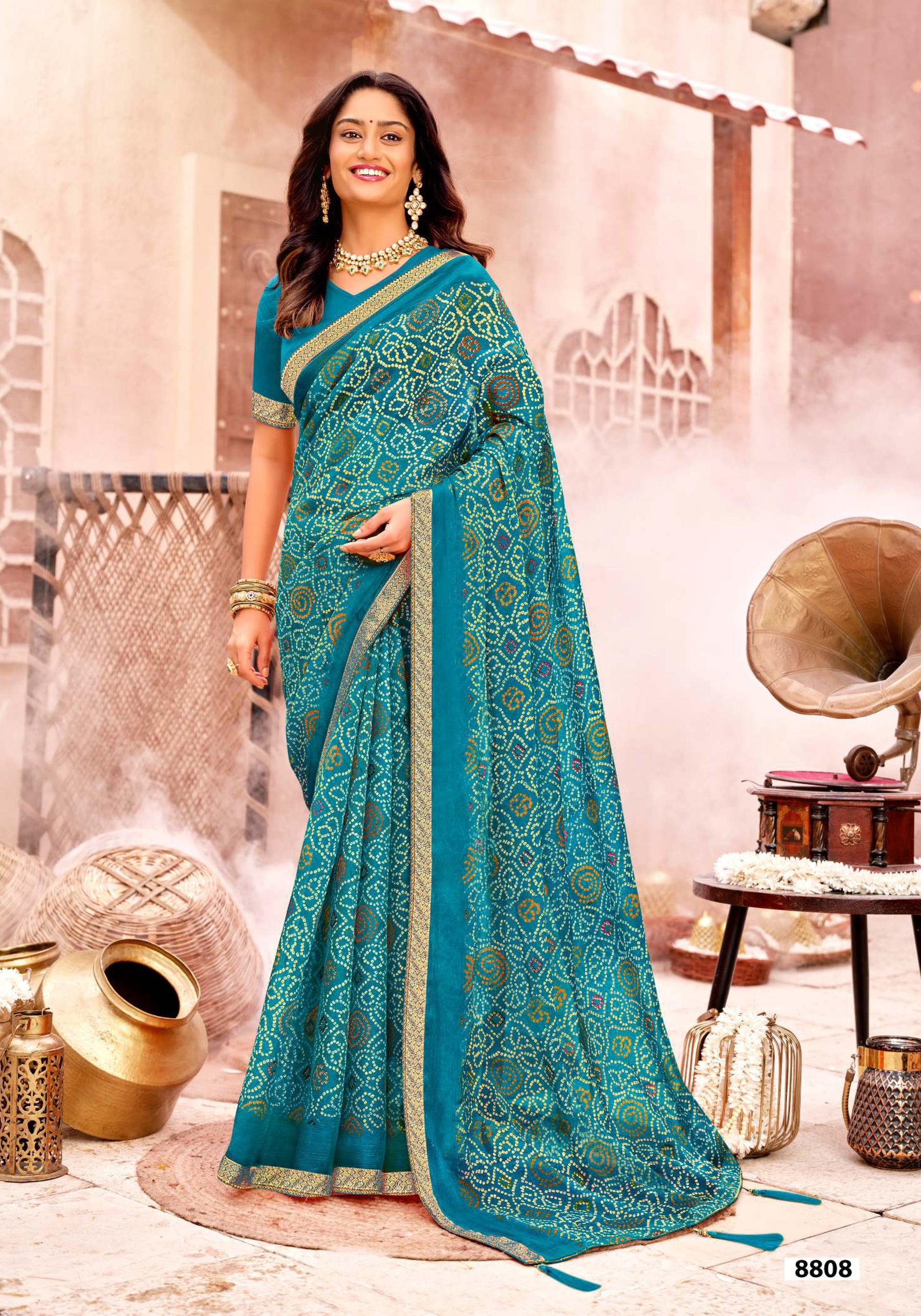 Krishnaleela Odhani Fancy Saree Premium Festive Look – M.R. Saree Emporium