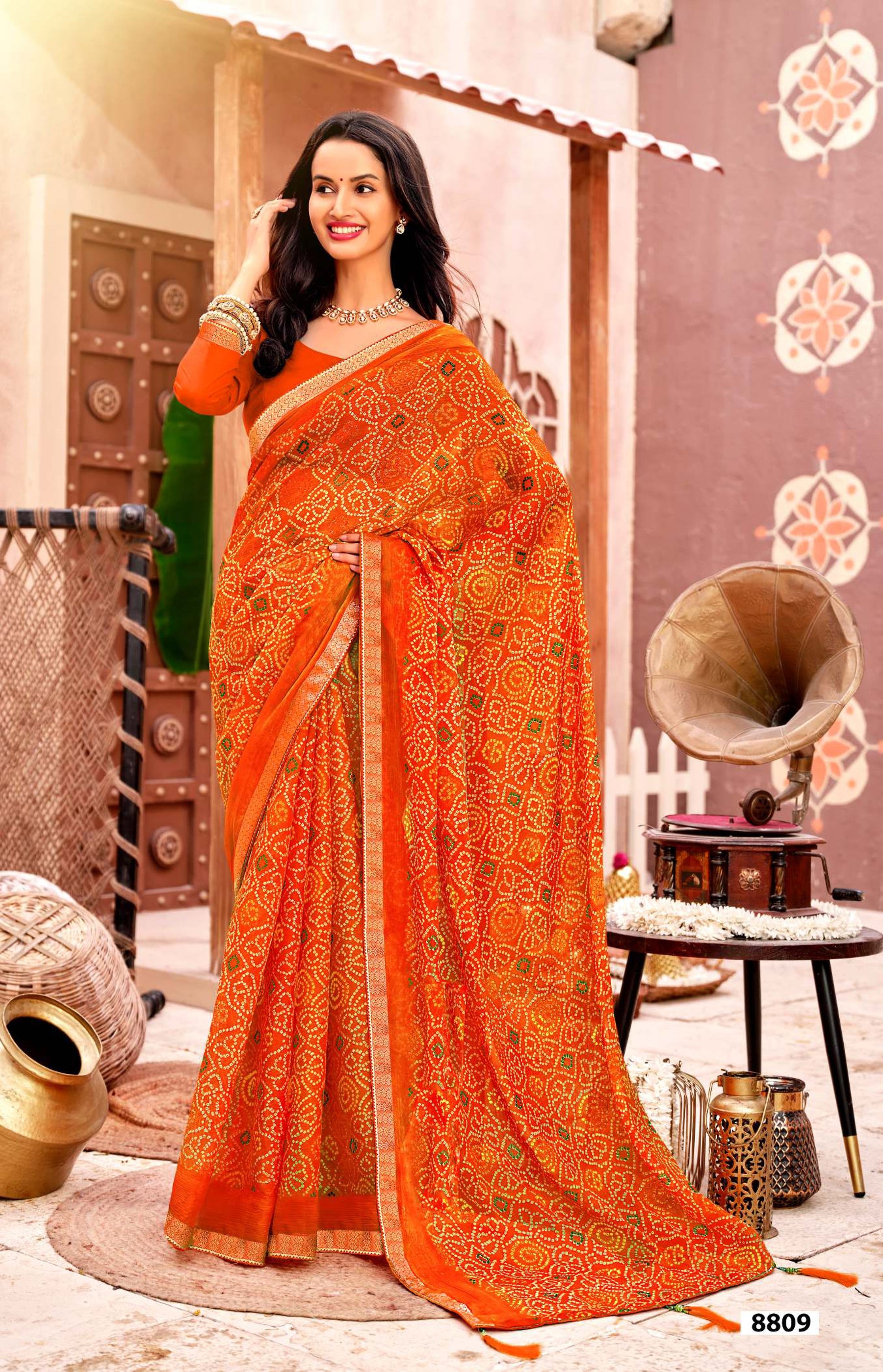 Krishnaleela Odhani Fancy Saree Premium Festive Look – M.R. Saree Emporium