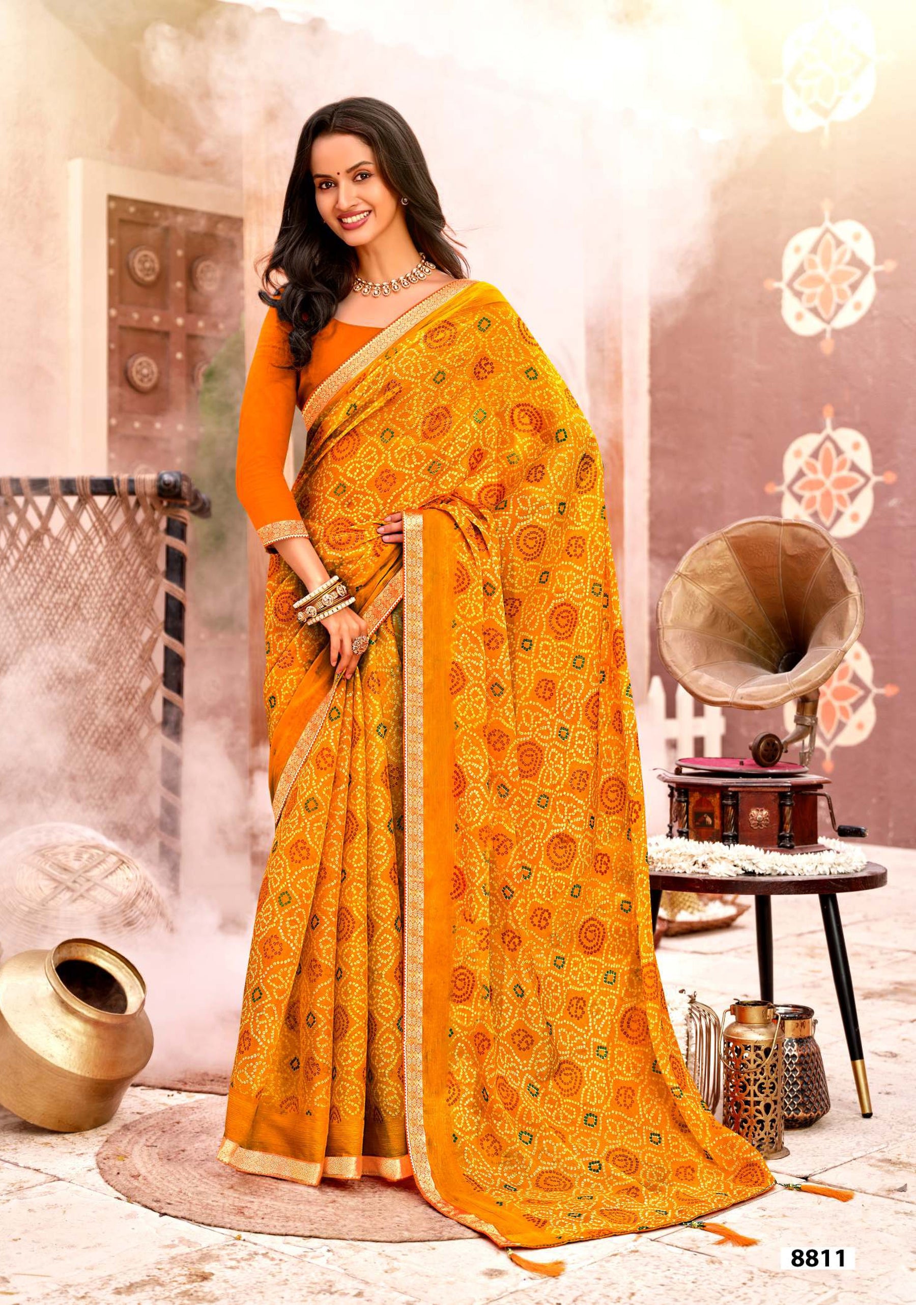 Krishnaleela Odhani Fancy Saree Premium Festive Look – M.R. Saree Emporium