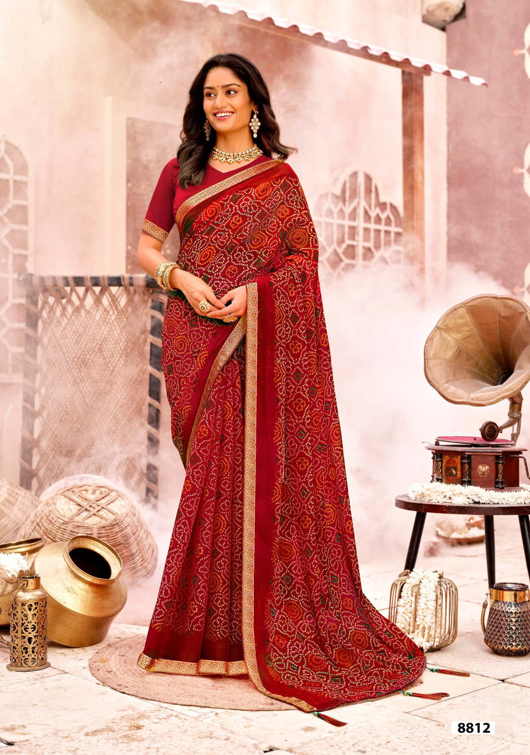 Krishnaleela Odhani Fancy Saree Premium Festive Look – M.R. Saree Emporium