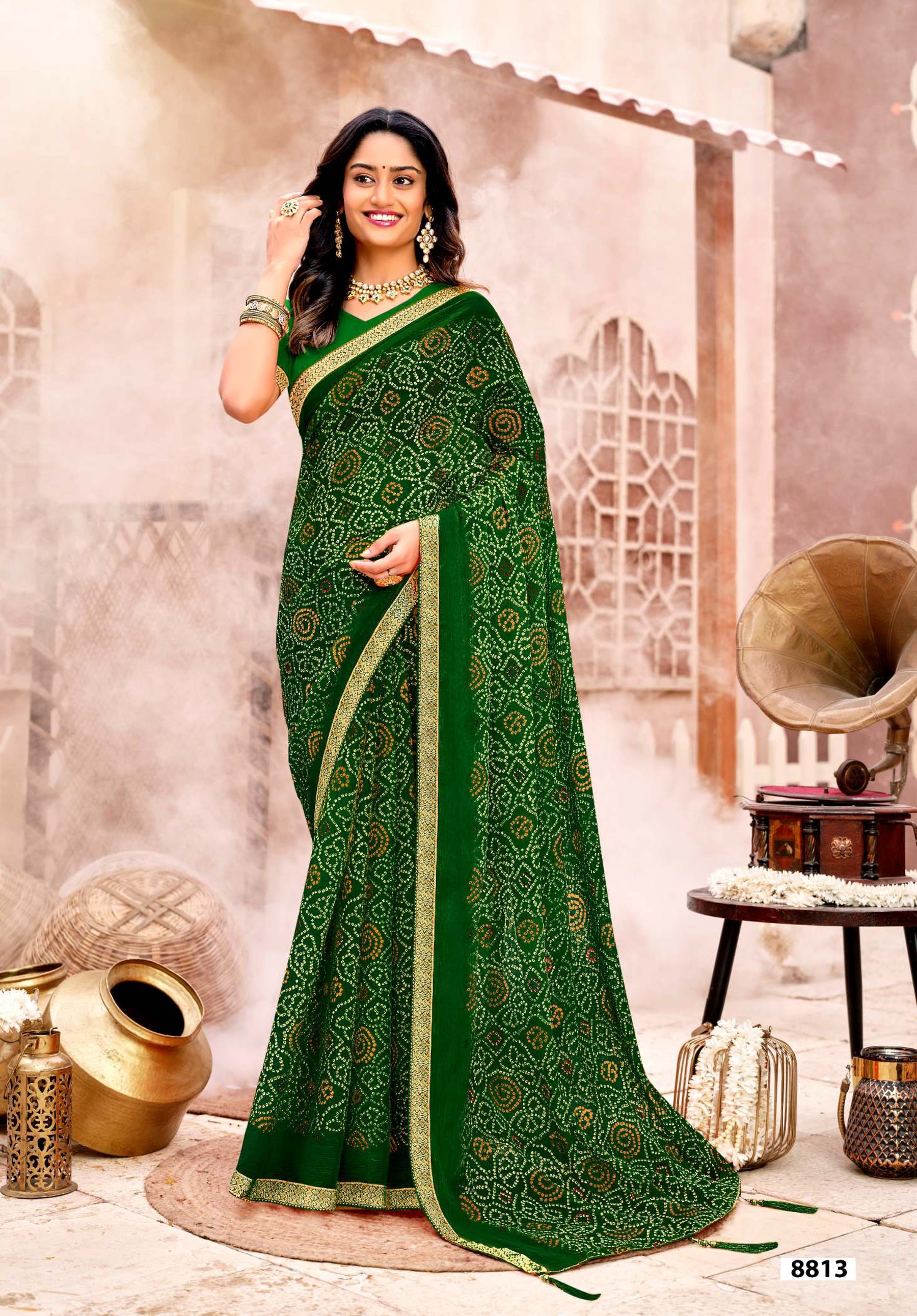 Krishnaleela Odhani Fancy Saree Premium Festive Look – M.R. Saree Emporium