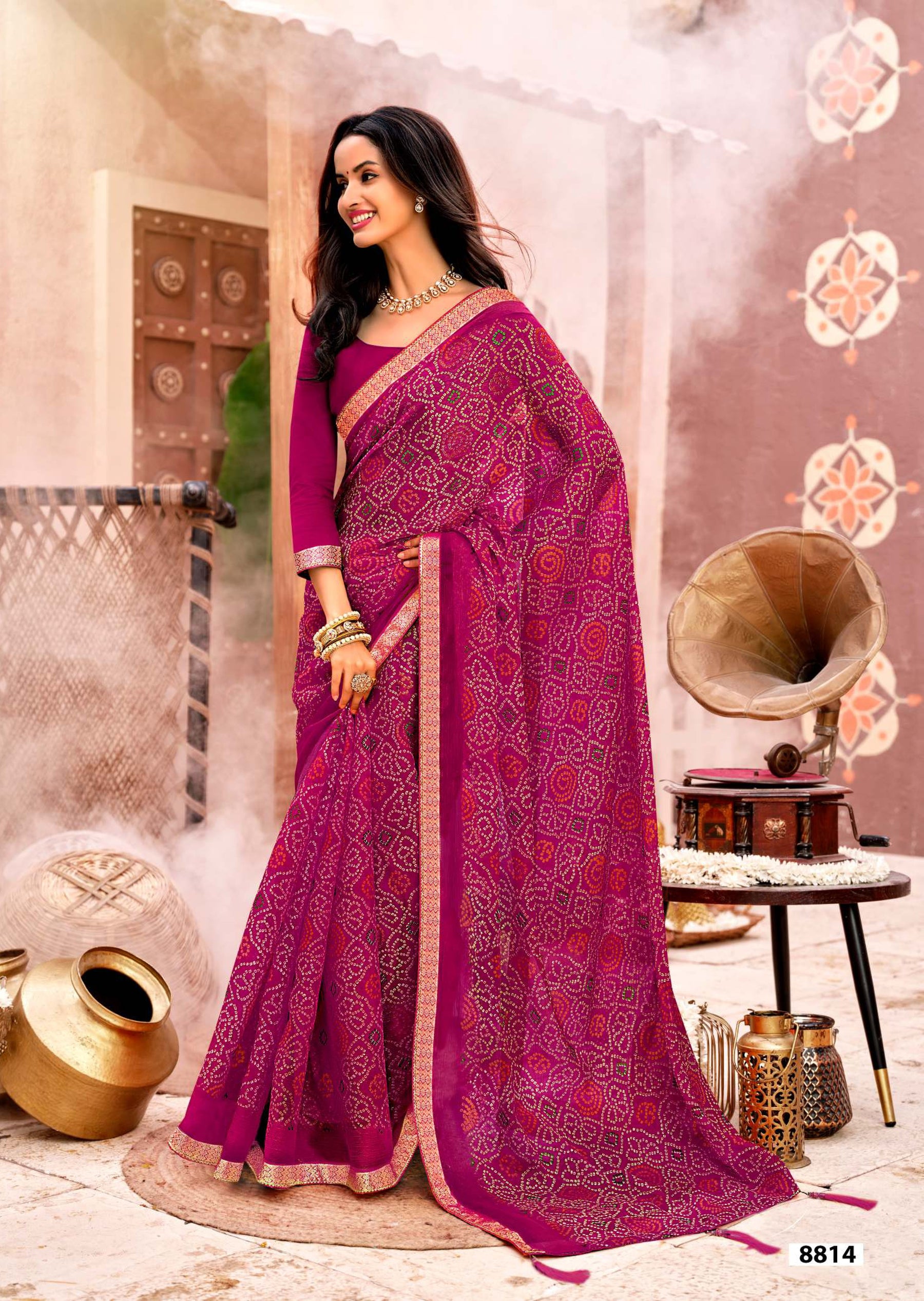 Krishnaleela Odhani Fancy Saree Premium Festive Look – M.R. Saree Emporium