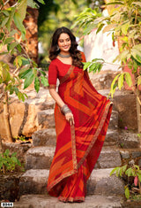 Krishnaleela Panghat-2 Georgette Printed Saree – 8 Pcs Set-M.R. Saree Emporium