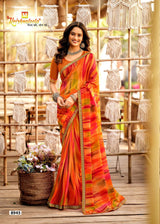 Krishnaleela Panghat-2 Georgette Printed Saree – 8 Pcs Set-M.R. Saree Emporium