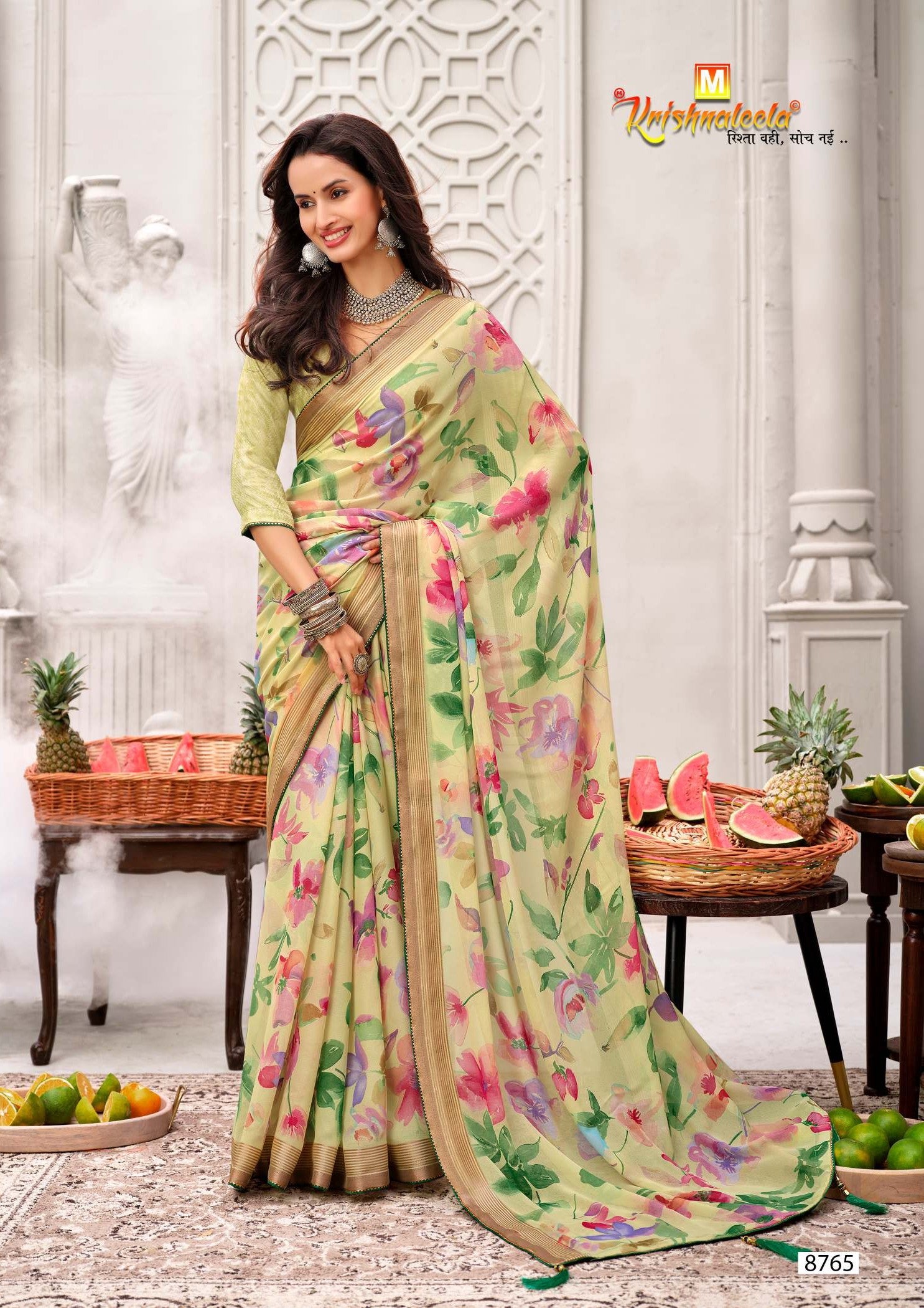 Krishnaleela Rich Feel Vol-02 Fancy Saree Premium Printed Designer Collection by M.R. Saree Emporium