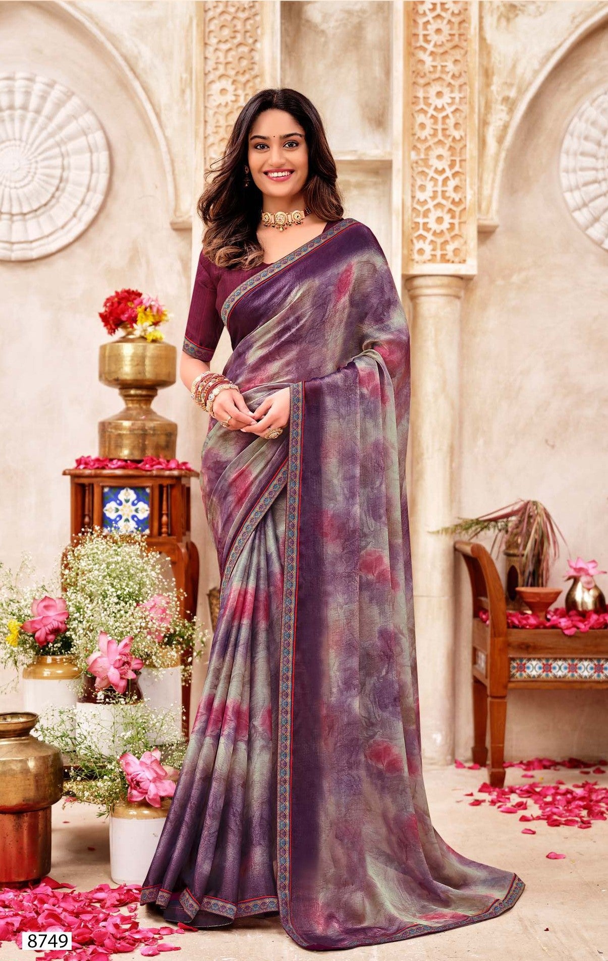 Krishnaleela Tanchaui Fancy Print Saree Elegant Designer Collection by M.R. Saree Emporium