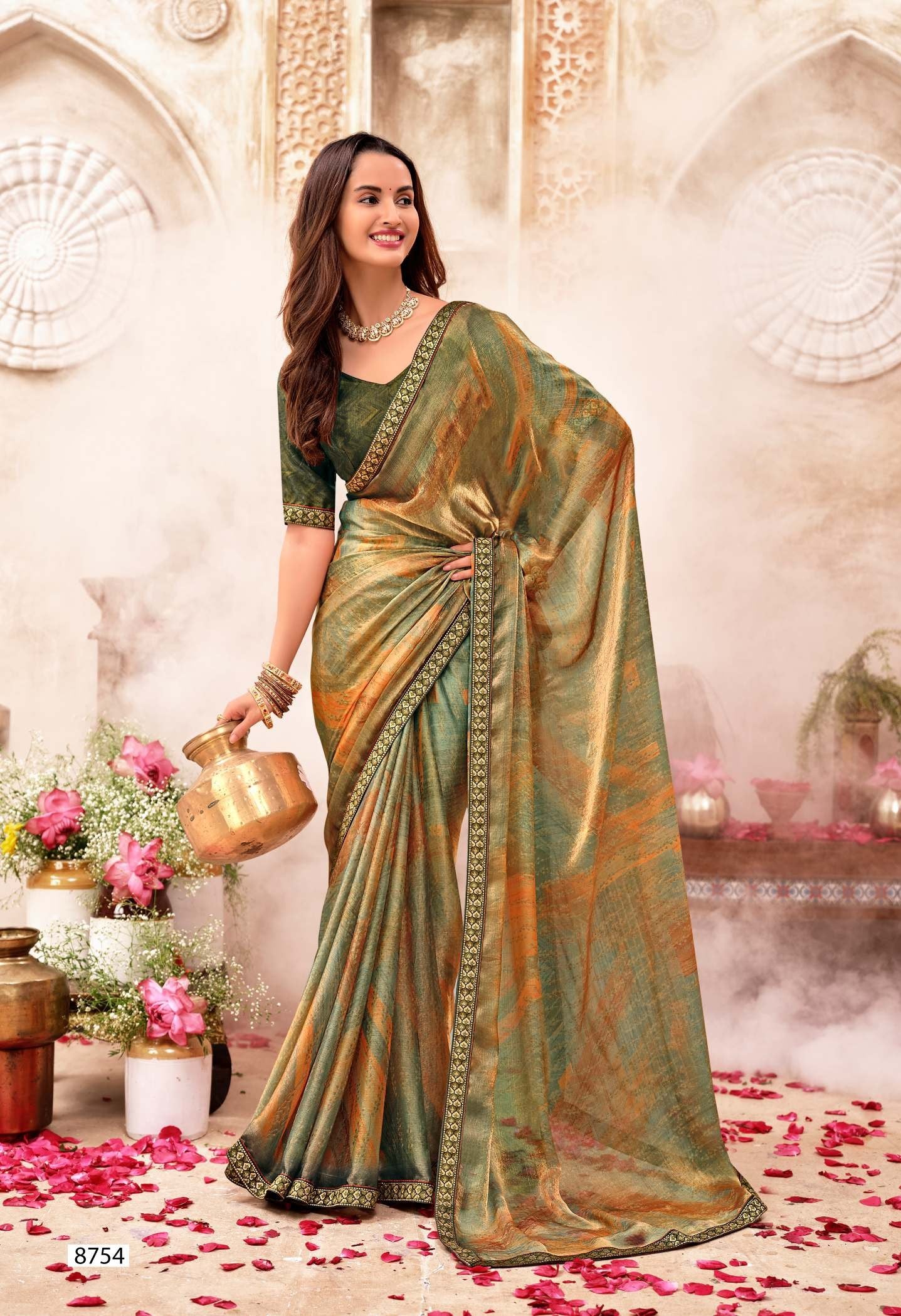 Krishnaleela Tanchaui Fancy Print Saree Elegant Designer Collection by M.R. Saree Emporium
