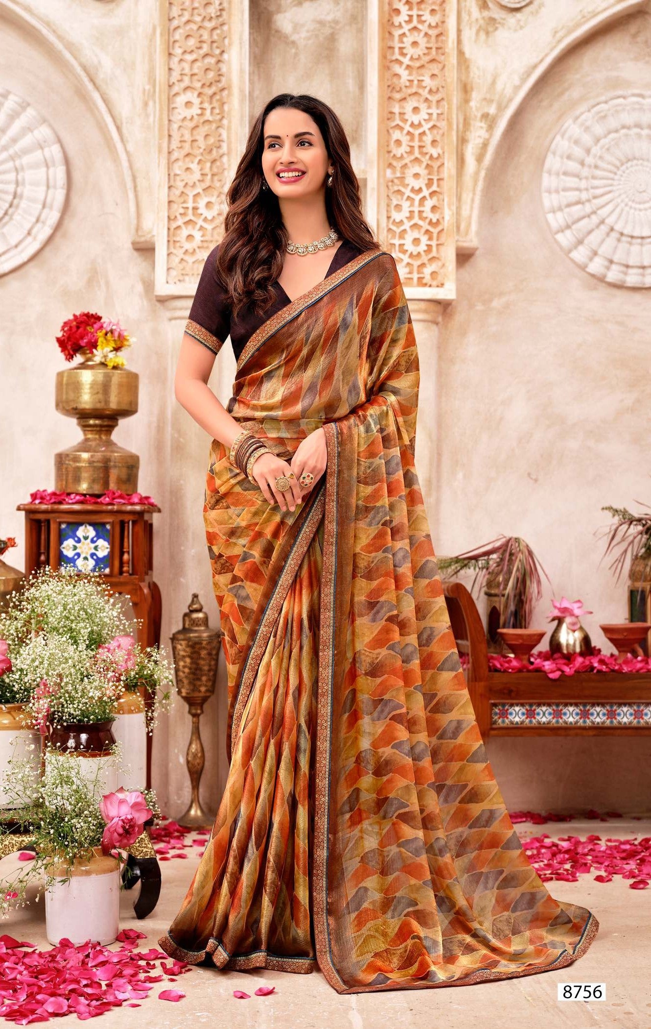 Krishnaleela Tanchaui Fancy Print Saree Elegant Designer Collection by M.R. Saree Emporium