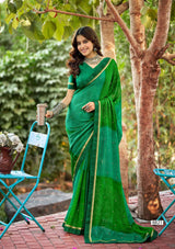 Krishnaleela Tutti Frutti Fancy Saree with Trendy Look – 8 Pcs Set-M.R. Saree Emporium