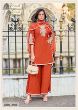 GORI Design 4 Viscose Crepe Suit Set with Thread & Handwork Dupatta -M.R. Saree Emporium