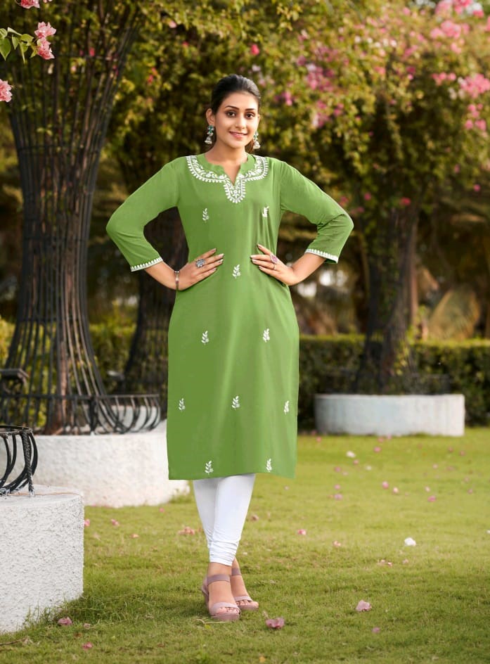 Anjali Design – 4 Pcs Set Cotton Kurti – M.R. Saree Emporium