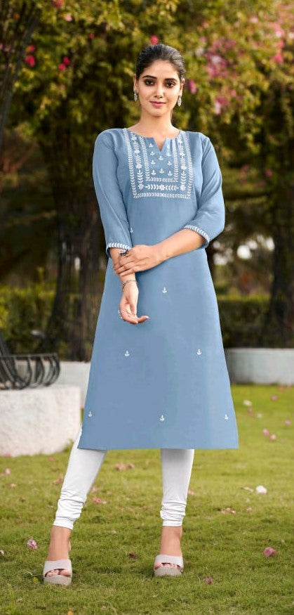 Anjali Design – 4 Pcs Set Cotton Kurti – M.R. Saree Emporium