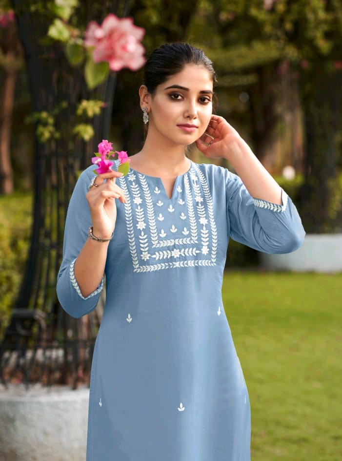 Anjali Design – 4 Pcs Set Cotton Kurti – M.R. Saree Emporium