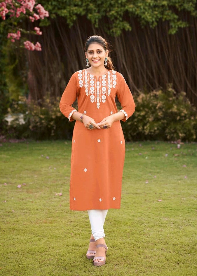 Anjali Design – 4 Pcs Set Cotton Kurti – M.R. Saree Emporium